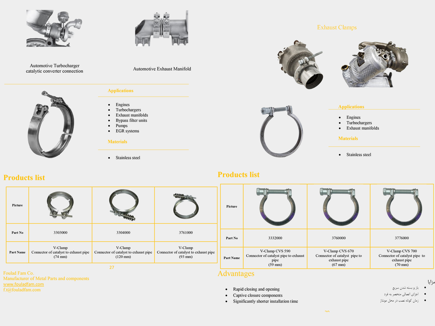 Technical specifications of the product